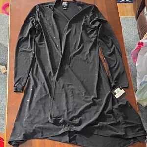 Clara Sun Woo Black Open Front Blazer